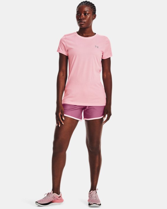 여성 UA Tech™ 티셔츠 in Pink image number 2